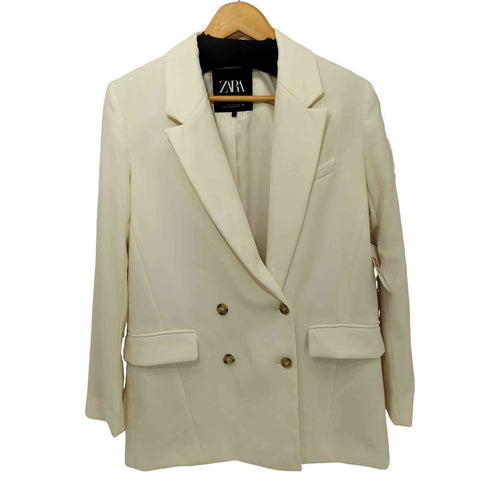 ザラ ZARA ダブルブレスト テーラード ジャケット レディース import:S