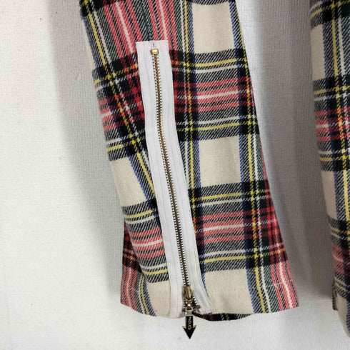 ジャンポールゴルチエ Jean Paul GAULTIER ウール 裾ジップ タータンチェック カーゴパンツ メンズ 40