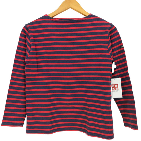 セントジェームス SAINT JAMES フランス製 ボーダー ボートネック Tシャツ レディース import:XS
