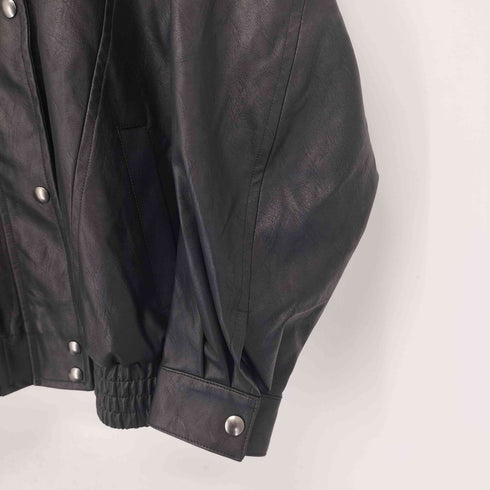 ギャップ Gap oversized faux ヴィーガンレザーオーバーサイズジャケット レディース import:M