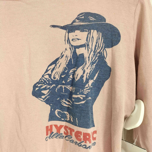 ヒステリックグラマー HYSTERIC GLAMOUR 00D 初期 ヒスガール 両面プリント クルーネック L/S Tシャツ Y2K 短丈 レディース FREE