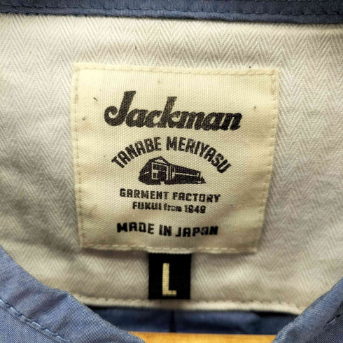 ジャックマン Jackman スタンドカラー コットン半袖シャツ メンズ import:L