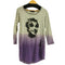 ヒステリックグラマー HYSTERIC GLAMOUR グラデーション ボーダー 両面プリント L/S Tシャツ チュニック レディース FREE