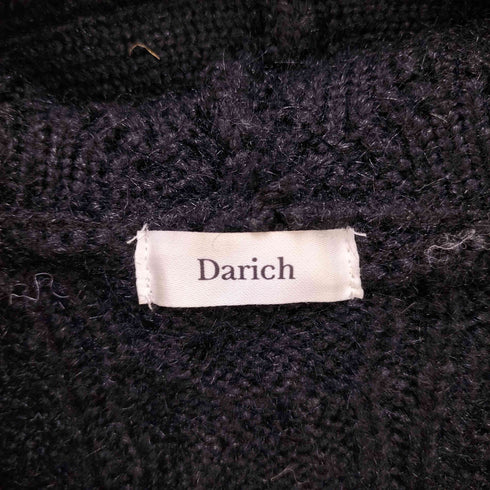 ダーリッチ Darich フードファーケーブルニットミニワンピース レディース FREE