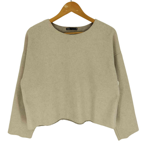 ザラ ZARA クルーネック L/S プルオーバー スウェット レディース import:M