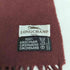 ロンシャン LONGCHAMP ロゴ刺繍 フリンジ カシミヤ マフラー レディース