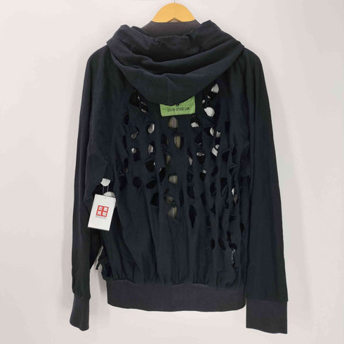 グリフィン GRIFFIN 90S イタリア製 STOP TOXIC WASTE 弾痕 襤褸 ボロ ダメージ加工 ジップアップ フーディー パーカー メンズ import:L