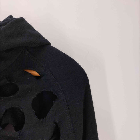 グリフィン GRIFFIN 90S イタリア製 STOP TOXIC WASTE 弾痕 襤褸 ボロ ダメージ加工 ジップアップ フーディー パーカー メンズ import:L