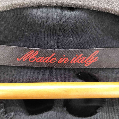 グリフィン GRIFFIN 90S イタリア製 STOP TOXIC WASTE 弾痕 襤褸 ボロ ダメージ加工 ジップアップ フーディー パーカー メンズ import:L