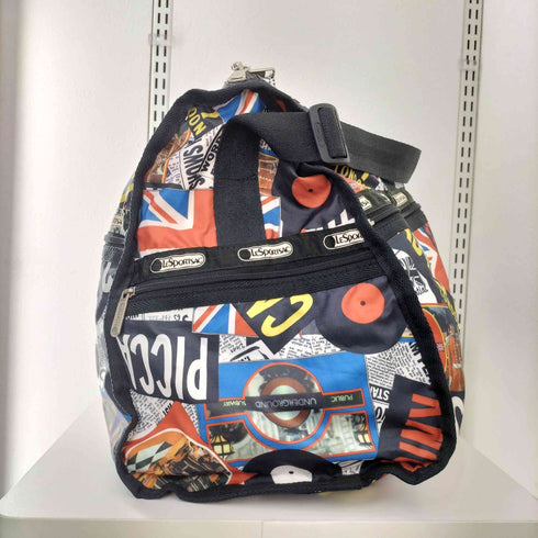 レスポートサック LeSportsac 国旗 総柄 デザインボストンバック レディース