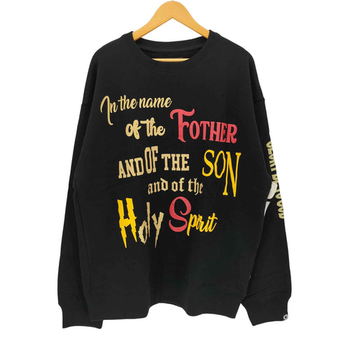 イグザンプル EXAMPLE 発泡 プリント クルーネック スウェット メンズ JPN:XXL