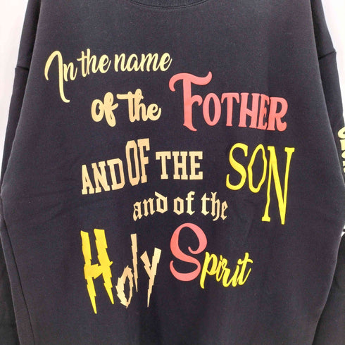 イグザンプル EXAMPLE 発泡 プリント クルーネック スウェット メンズ JPN:XXL