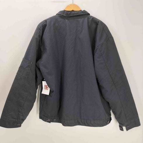 G&K SERVICES 90-00S メキシコ製 IDEAL ジップ 裏地キルティング 企業ロゴ パッチ 刺繍 ジップアップ ワーク ジャケット ブルゾン メンズ import:XL