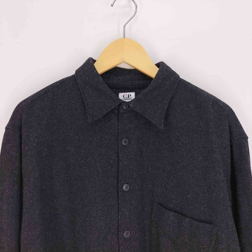 シーピーカンパニー C.P.COMPANY 90S 1998AW Moreno Ferrari モレノ・フェラーリ期 イタリア製 80/20 ウール ナイロン L/S シャツ メンズ 7