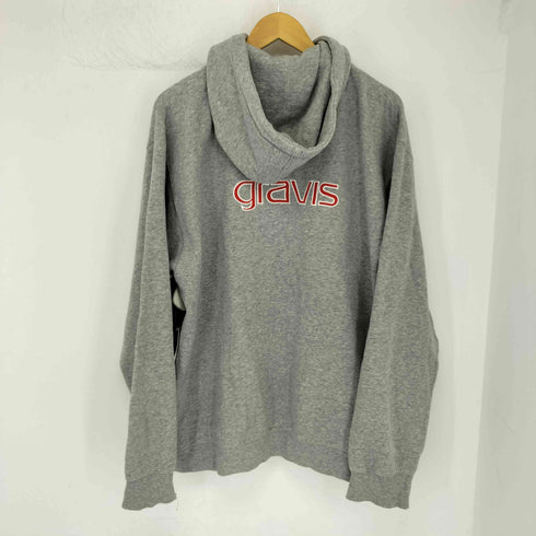 グラビス gravis バックロゴ刺繍 ジップアップフーディー メンズ JPN:XL