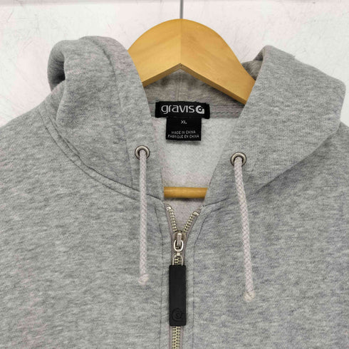 グラビス gravis バックロゴ刺繍 ジップアップフーディー メンズ JPN:XL