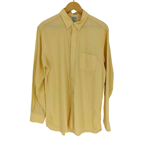 ブルックスブラザーズ BROOKS BROTHERS SLIM FIT B.D. L/S コットン シャツ メンズ import:M
