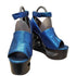 ジェフリーキャンベル Jeffrey Campbell ×MAYBELLiNE 15SS スケート ヒール サンダル 型押し レディース EUR:36