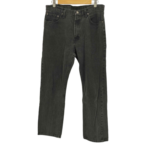 ラングラー Wrangler 5ポケット ジップフライ テーパード ワイド ブラック デニム パンツ メンズ