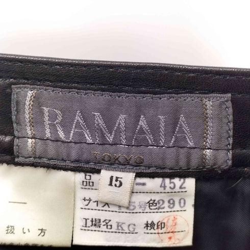 RAMAIA カウレザーフレアスカート レディース 15