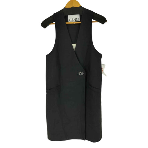 ガニー Ganni Suiting Vest ロングジレ レディース