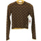 ムルーア MURUA 25aw フロッキーモノグラムシアートップス レディース FREE