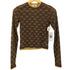 ムルーア MURUA 25aw フロッキーモノグラムシアートップス レディース FREE