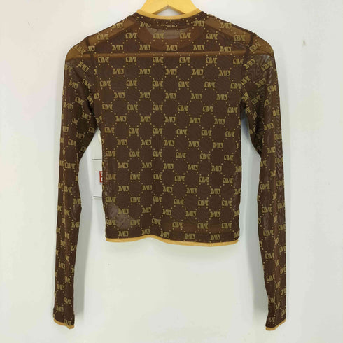 ムルーア MURUA 25aw フロッキーモノグラムシアートップス レディース FREE