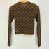 ムルーア MURUA 25aw フロッキーモノグラムシアートップス レディース FREE