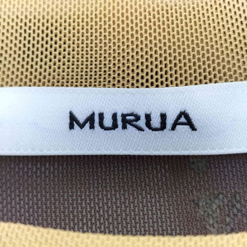 ムルーア MURUA 25aw フロッキーモノグラムシアートップス レディース FREE