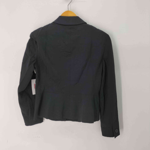 スポーツマックス SPORTMAX イタリア製 フライフロントスリットジャケット レディース