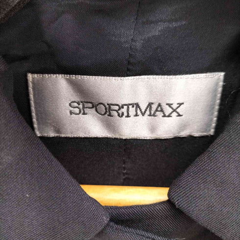 スポーツマックス SPORTMAX イタリア製 フライフロントスリットジャケット レディース
