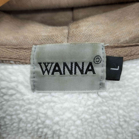 ワナ WANNA Vガゼット オーバーサイズ プルオーバーパーカー メンズ import:L