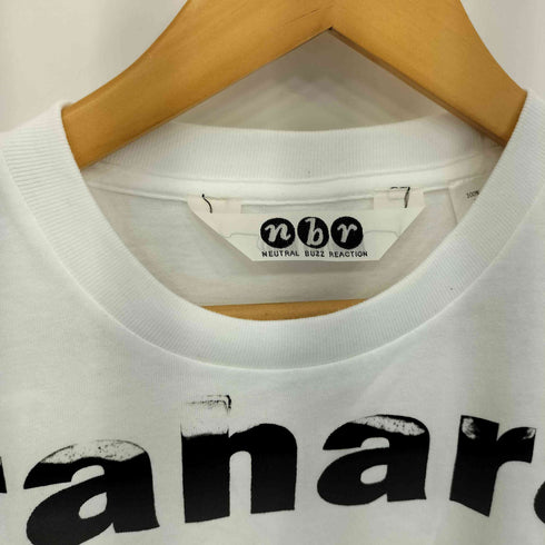 NEUTRAL BUZZ REACTION メッセージロゴ クルーネックTシャツ メンズ