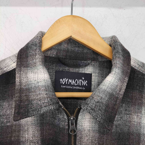 トイマシーン TOY MACHINE SECT EYE PATCH PLAID CHECK ZIP SHACKET メンズ JPN:L