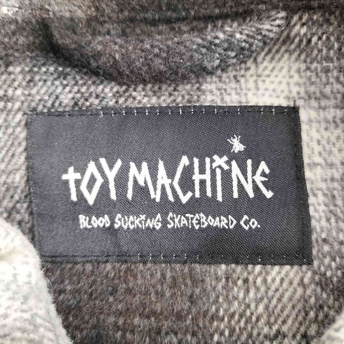 トイマシーン TOY MACHINE SECT EYE PATCH PLAID CHECK ZIP SHACKET メンズ JPN:L