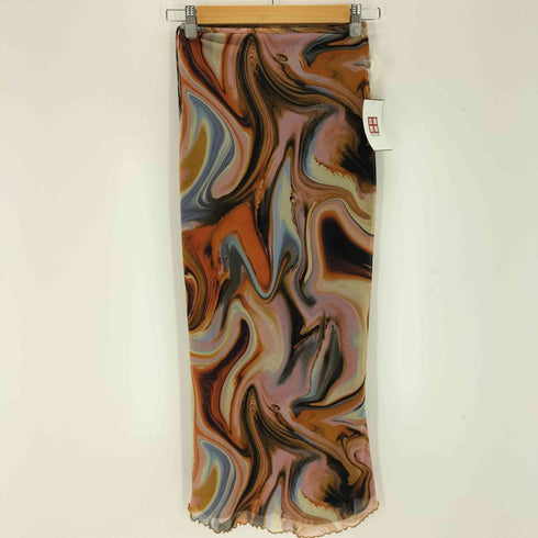 ザラ ZARA PRINTED MARBLE TIGHT SKIRT レディース JPN:S