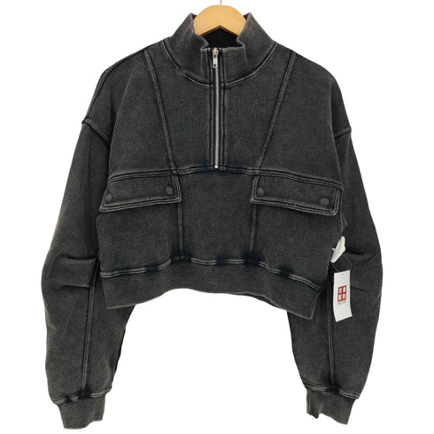 ジーナシス JEANASIS ブリーチハーフZIPショートプルオーバー レディース FREE