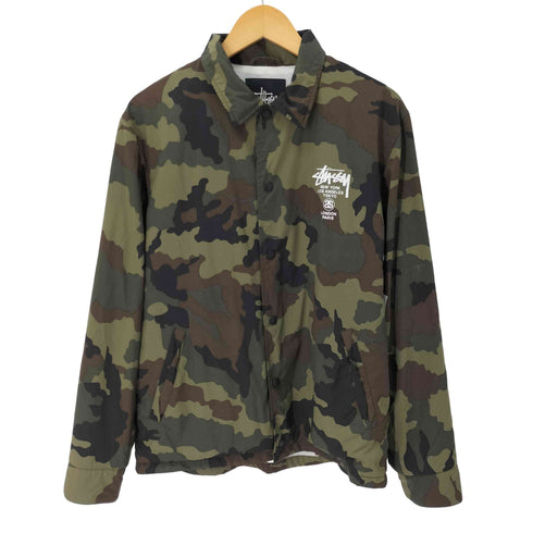 ステューシー Stussy ワールドツアー コーチジャケット カモ柄 メンズ import:M