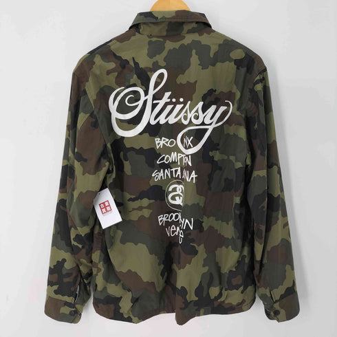 ステューシー Stussy ワールドツアー コーチジャケット カモ柄 メンズ import:M