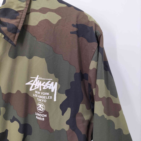 ステューシー Stussy ワールドツアー コーチジャケット カモ柄 メンズ import:M