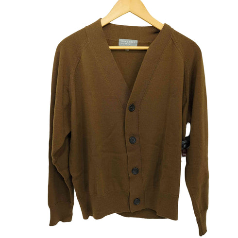 マーガレットハウエル MARGARET HOWELL ウール ロングスリーブニットカーディガン メンズ import:M