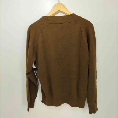 マーガレットハウエル MARGARET HOWELL ウール ロングスリーブニットカーディガン メンズ import:M