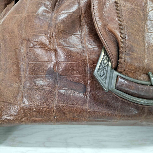 sheriff USA製 クロコダイル柄ショルダーバッグ レディース