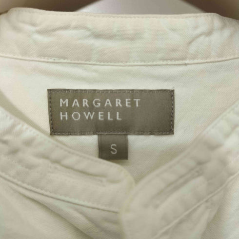 マーガレットハウエル MARGARET HOWELL 21SS ロングスリーブ バンドカラーシャツ メンズ import:S