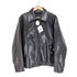 ギャップ Gap 紺タグ 牛皮 裏地キルティング ジップレザージャケット メンズ import:M