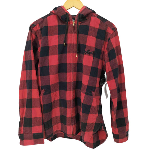 ステューシー Stussy バッファローチェック フーデッドブルゾン メンズ import:L