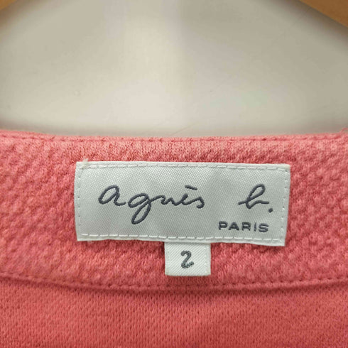 アニエスベー agnes b. 1B ノーカラー クロップド ボレロ カーディガン レディース 2