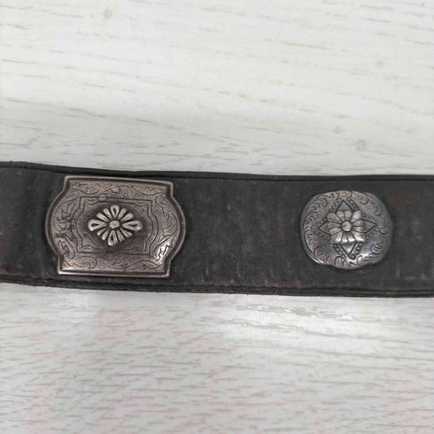 BILLY BELTS CALIFORNIA USA製 レザー コンチョ ウエスタンベルト メンズ