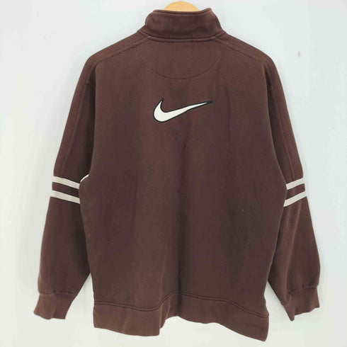 ナイキ NIKE 90s 白タグ スウッシュロゴ ハーフジップ スウェット メンズ import:M